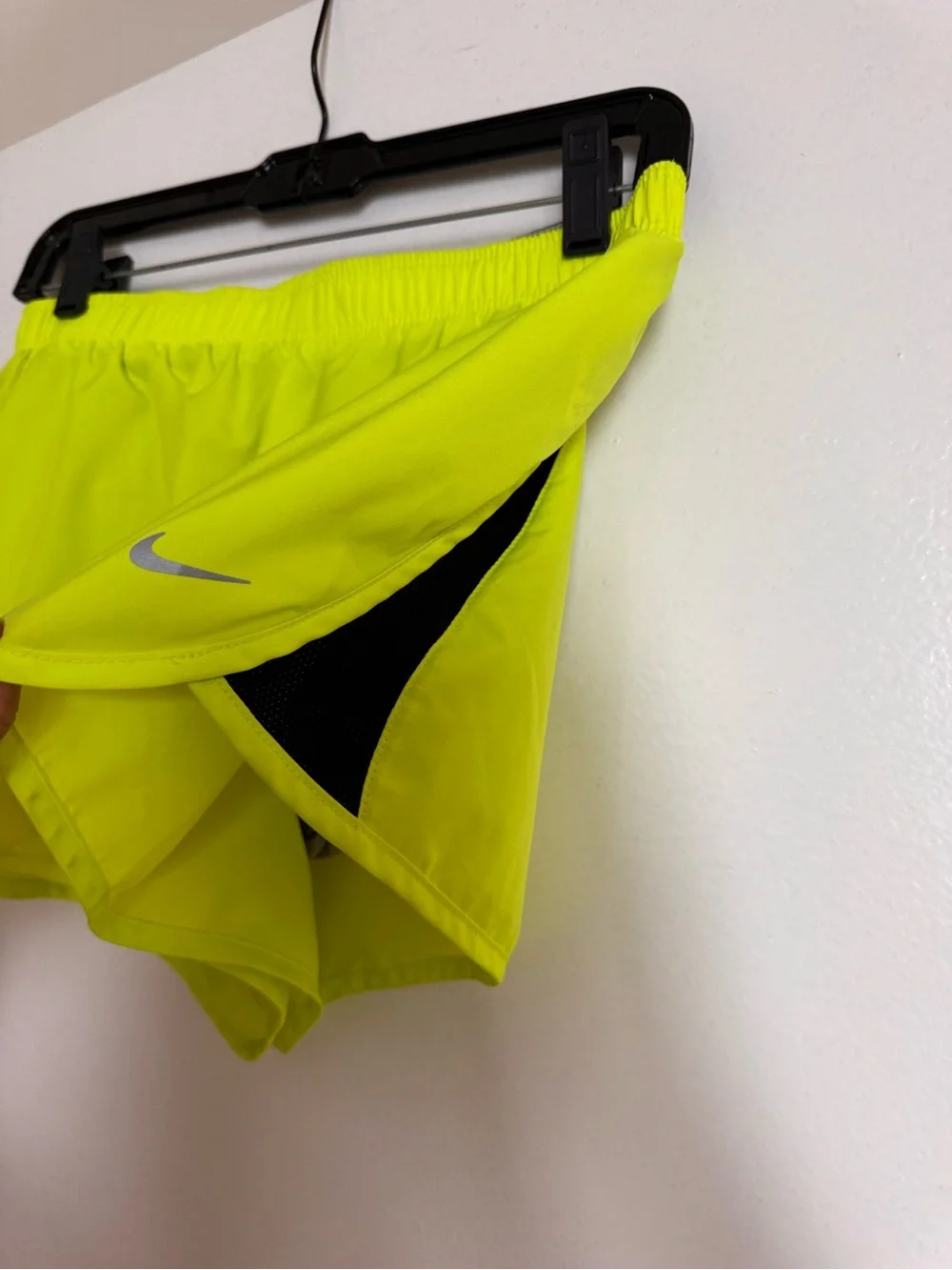 Nike Women's Neon Yellow Athletic Running Shorts